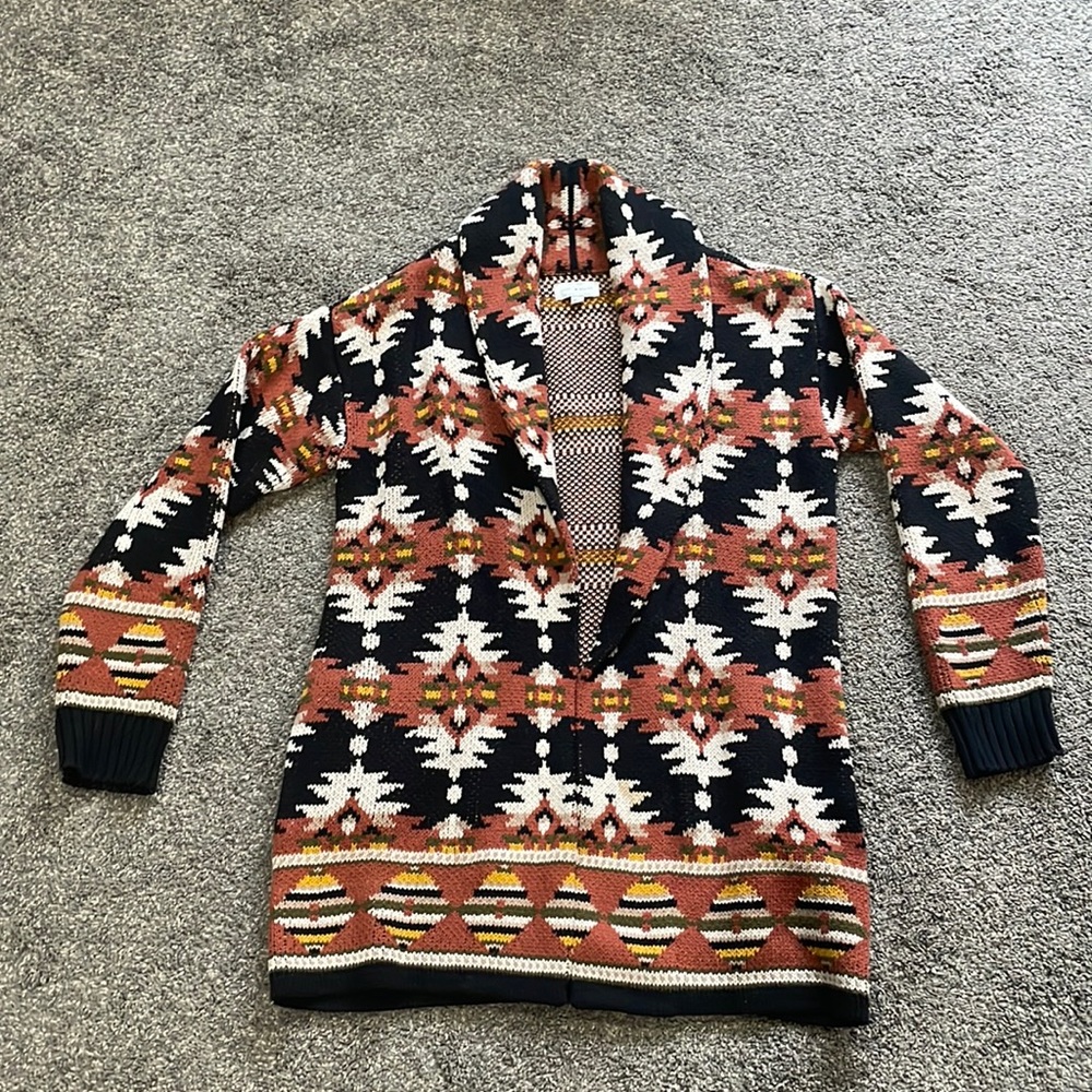 Lucky Brand Aztec cardigan